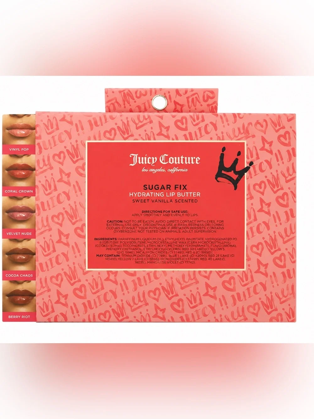 Juicy Couture Sugar Fix Hydrating Lip Butter 5 Piece Set NEW Y2K Beauty Gift